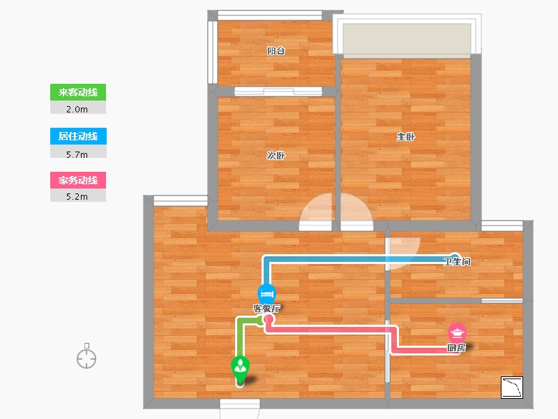 江苏省-无锡市-东璟家园E-61.13-户型库-动静线