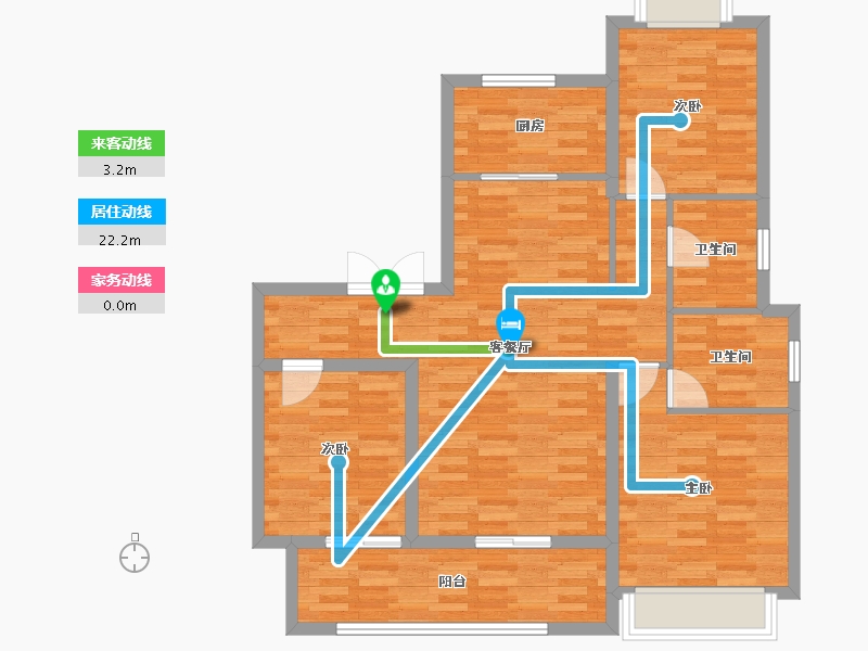 河南省-平顶山市-美林里-93.00-户型库-动静线