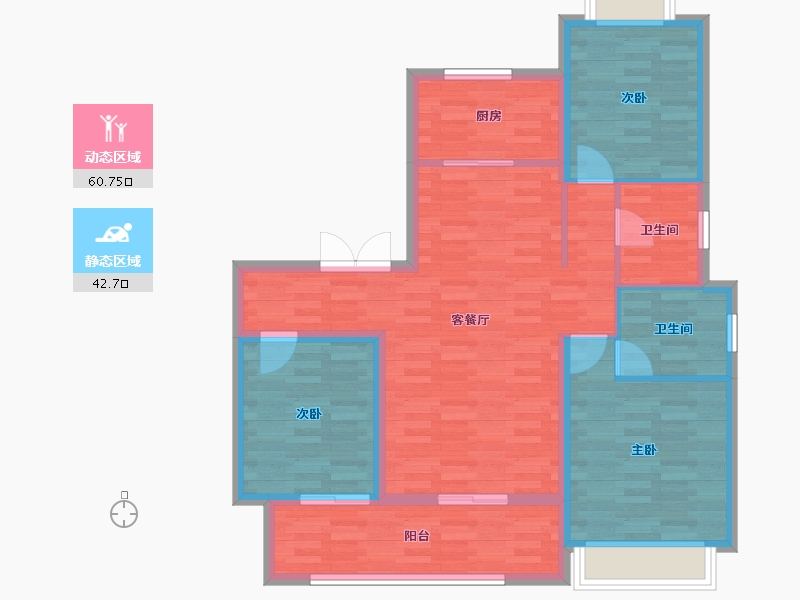 河南省-平顶山市-美林里-93.00-户型库-动静分区