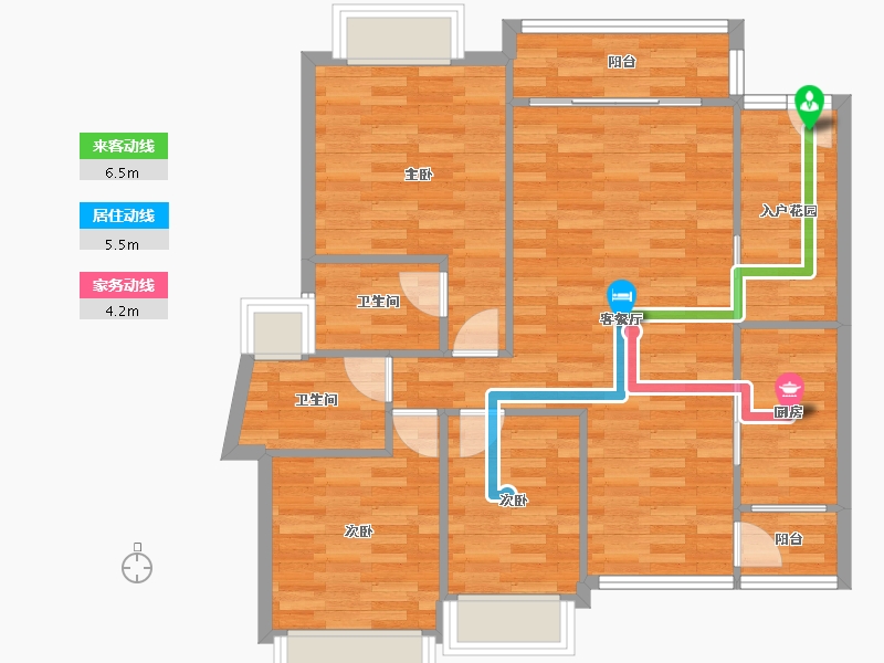 广东省-深圳市-和亨城市广场-86.29-户型库-动静线