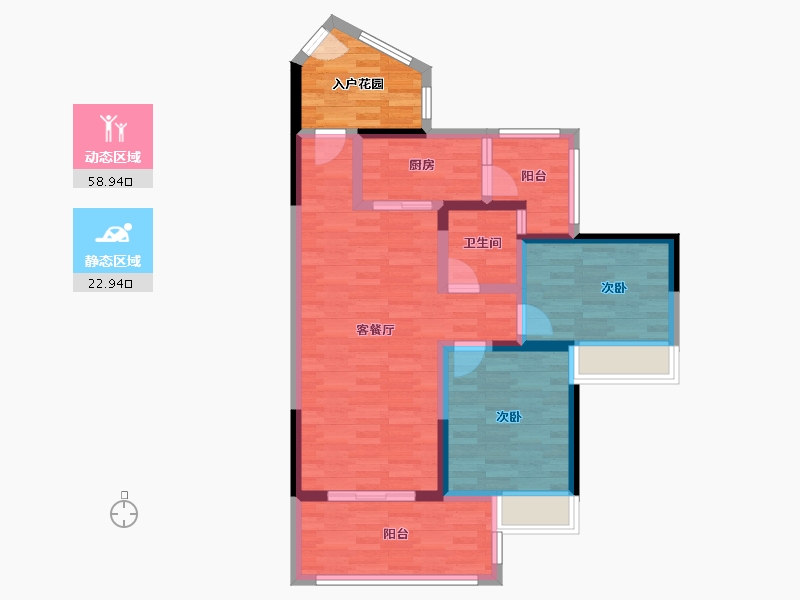 广东省-河源市-宝晟花园-78.55-户型库-动静分区