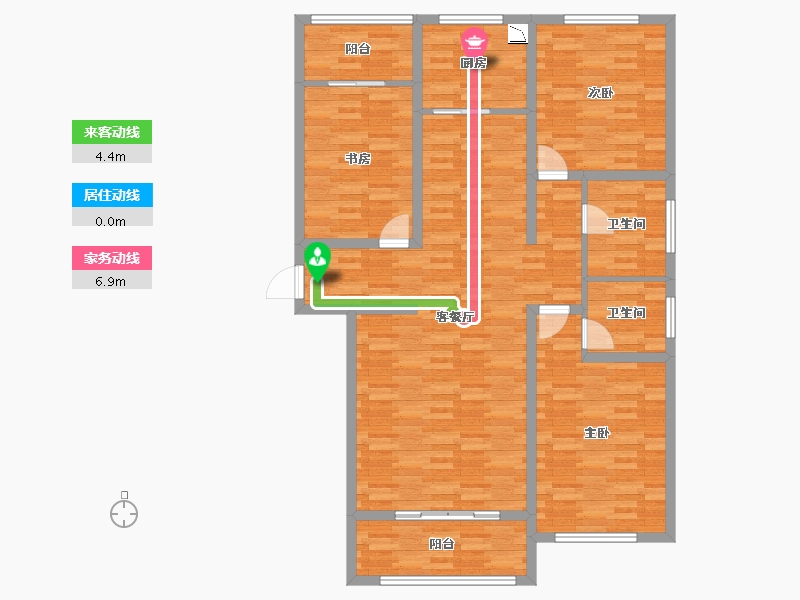 河北省-保定市-朝阳御公馆-119.76-户型库-动静线