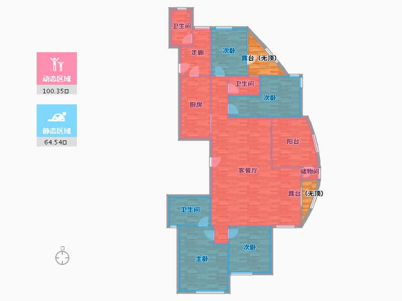 山东省-济南市-重汽翡翠郡-160.62-户型库-动静分区