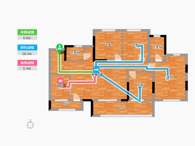 四川省-成都市-花样年家天下-114.18-户型库-动静线