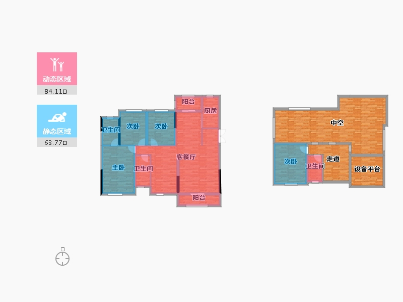 广西壮族自治区-桂林市-融创文旅城-209.64-户型库-动静分区