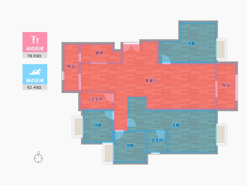 四川省-广安市-依云小镇-126.98-户型库-动静分区