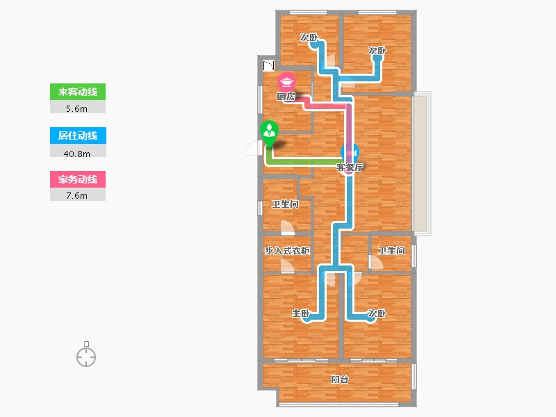 浙江省-绍兴市-广宇锦江府-176.99-户型库-动静线