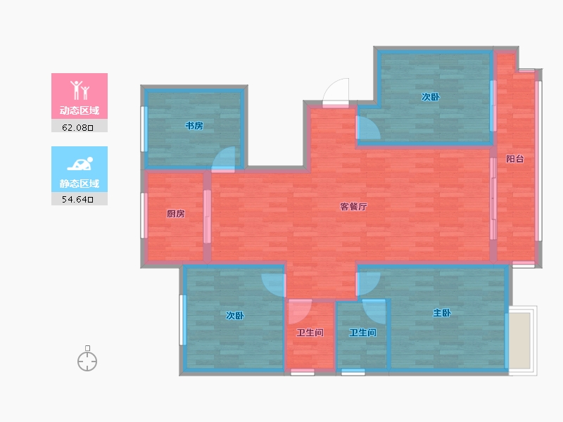 江西省-宜春市-华地公元-103.53-户型库-动静分区