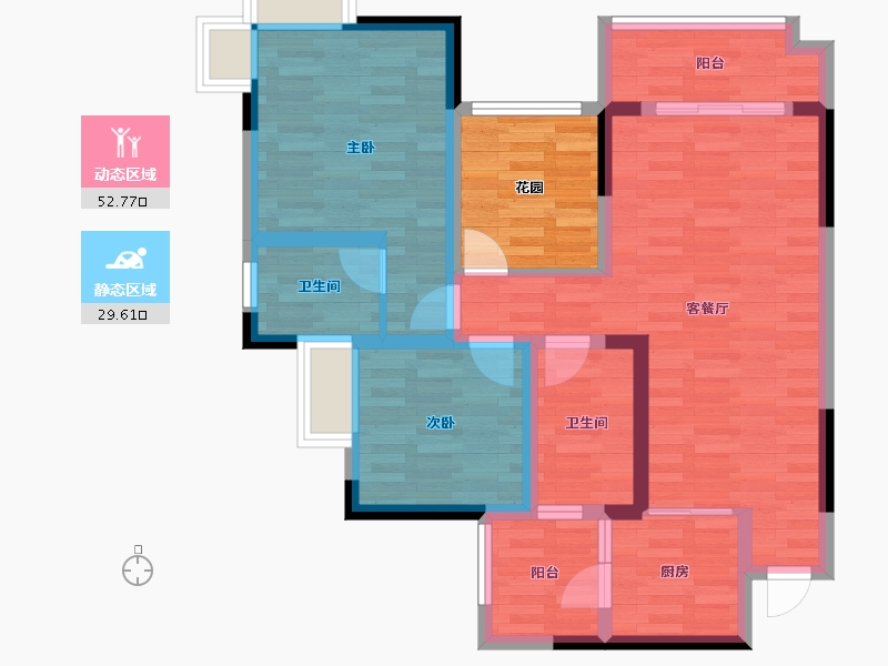 四川省-南充市-锦绣城-78.28-户型库-动静分区