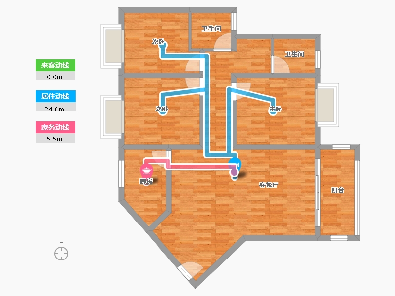 江西省-赣州市-东顺园-86.54-户型库-动静线