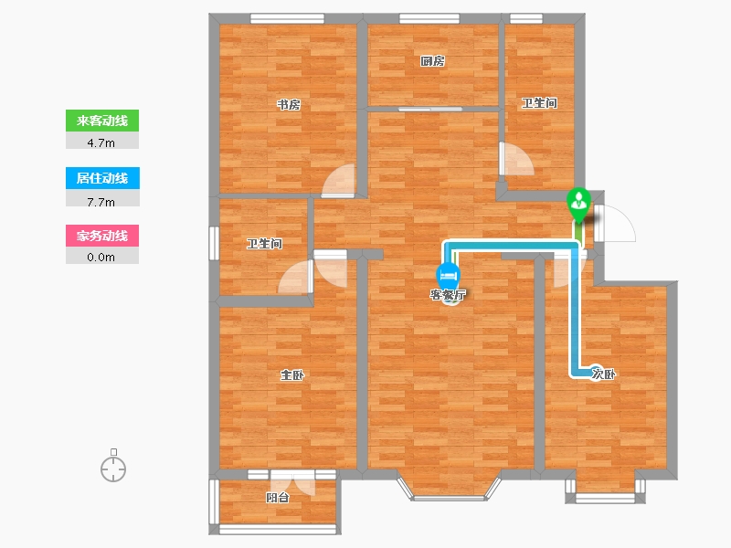 四川省-内江市-隆城一号-98.52-户型库-动静线