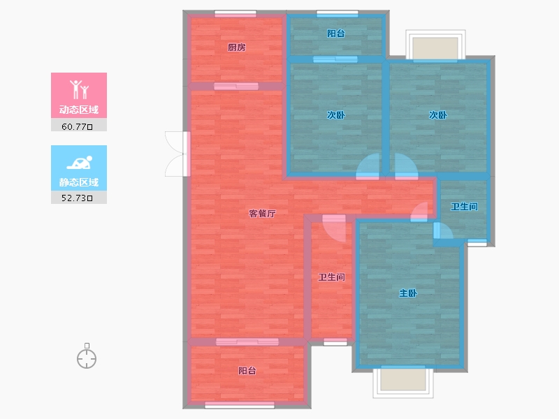 四川省-广元市-滨江华府-99.32-户型库-动静分区