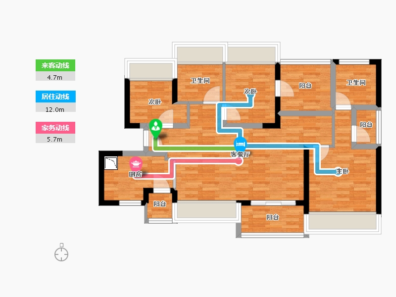 广东省-深圳市-天汇城二期-79.16-户型库-动静线