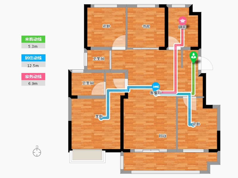 江苏省-盐城市-童翰苑-115.00-户型库-动静线