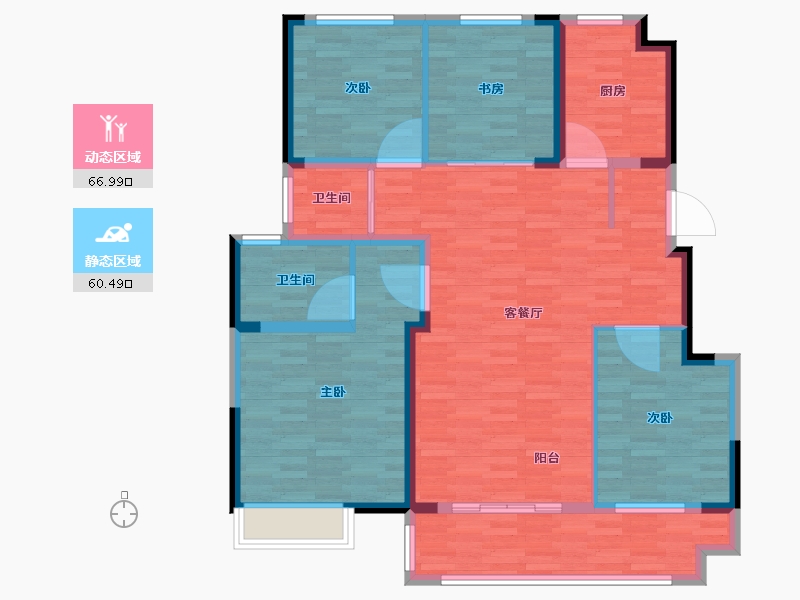 江苏省-盐城市-童翰苑-115.00-户型库-动静分区