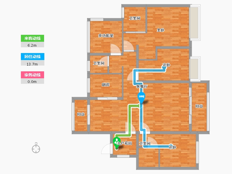 贵州省-贵阳市-贵州宝能双龙科技城-135.00-户型库-动静线