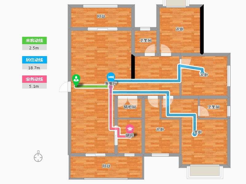 福建省-泉州市-玉龙花苑-123.61-户型库-动静线