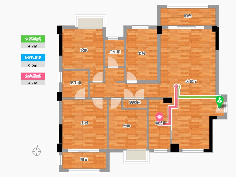 福建省-泉州市-天骏一品华府-113.26-户型库-动静线