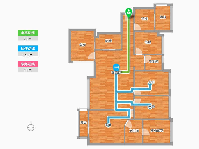 广东省-深圳市-万科第五园三期-126.72-户型库-动静线