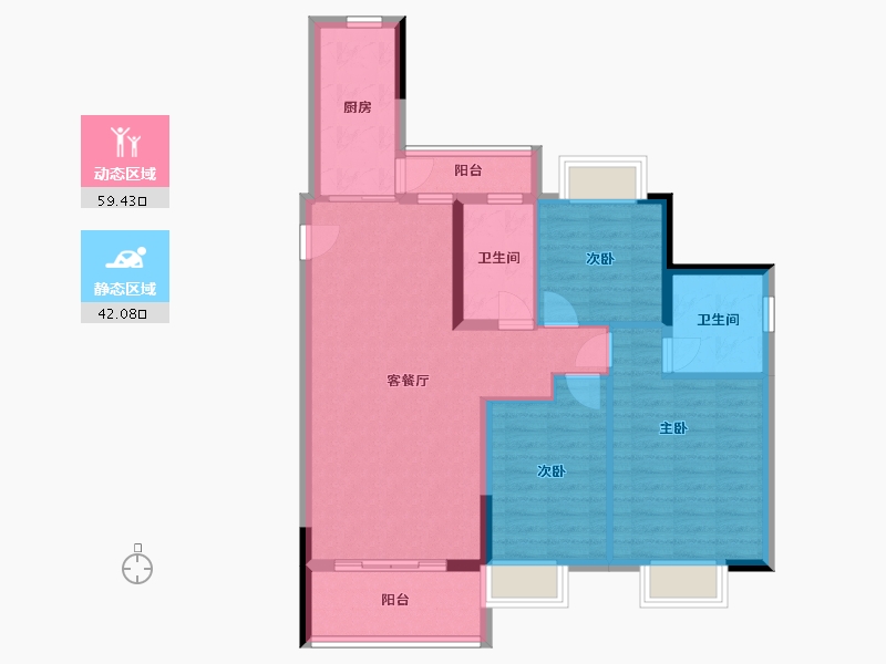 湖北省-武汉市-恒大科技旅游城-91.04-户型库-动静分区