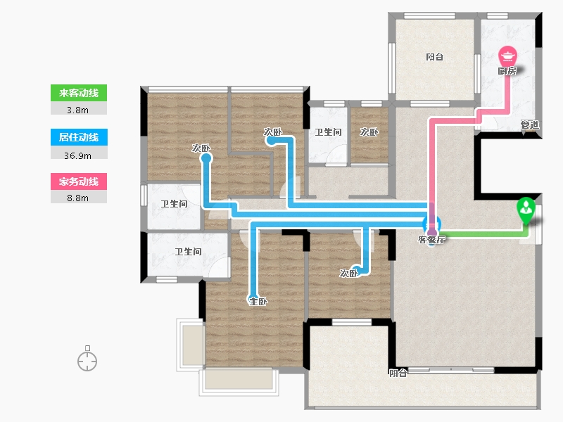 广东省-惠州市-方圆东江月岛-154.08-户型库-动静线