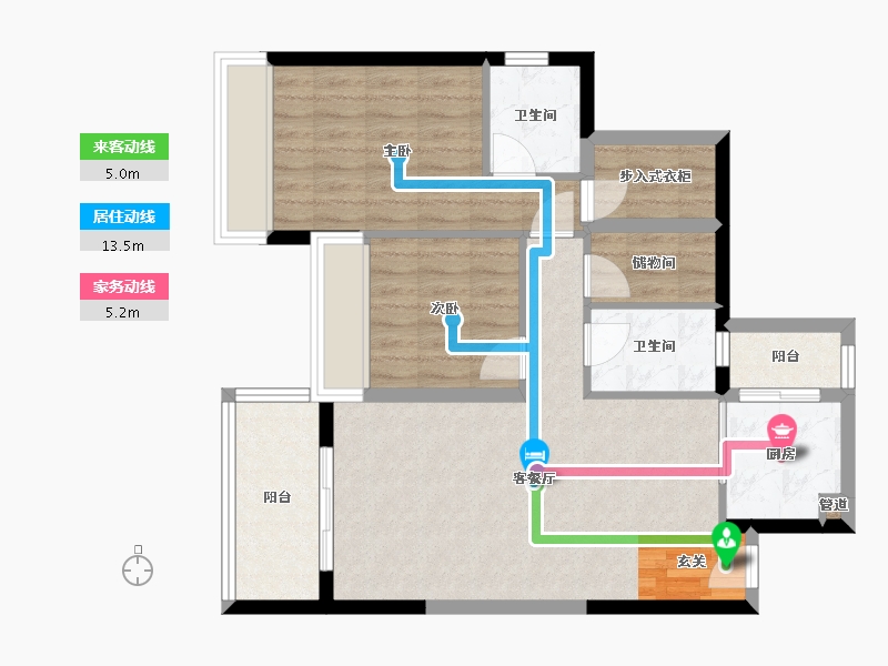 广东省-深圳市-天健天骄南苑-78.56-户型库-动静线