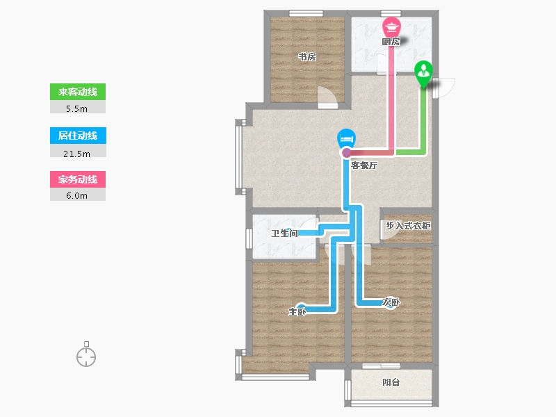 山东省-德州市-明诚雅居-94.88-户型库-动静线