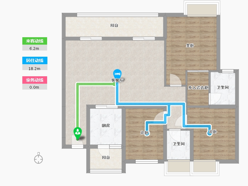 贵州省-遵义市-斌鑫中央公园-99.09-户型库-动静线