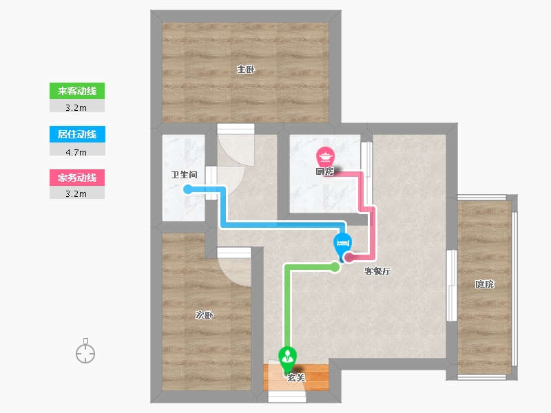 California-Fresno-Hyde Park Apartments-39.83-户型库-动静线