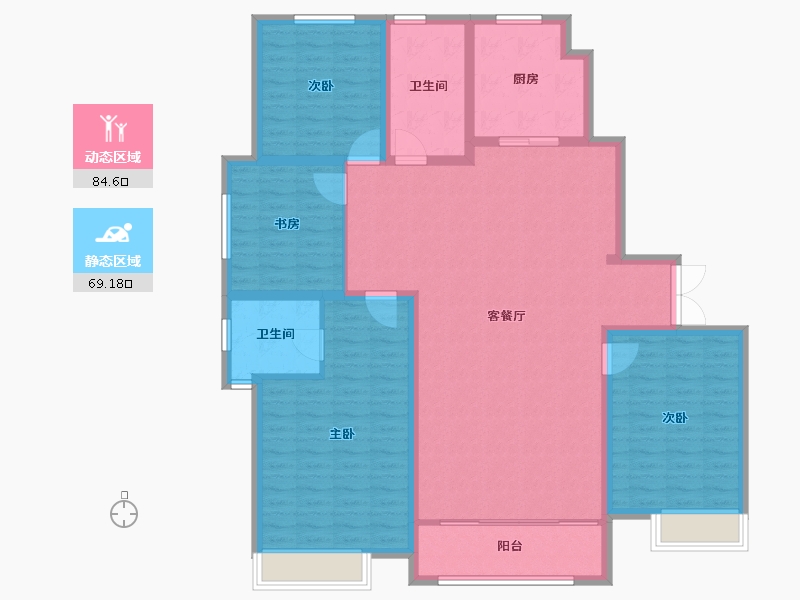 山东省-菏泽市-新洲・欧洲城-140.00-户型库-动静分区