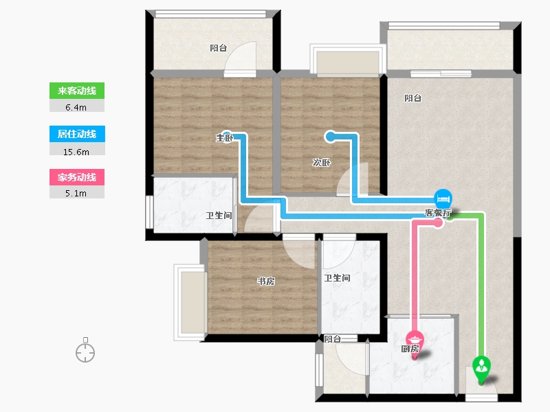 广东省-深圳市-中粮天悦壹号-110.00-户型库-动静线