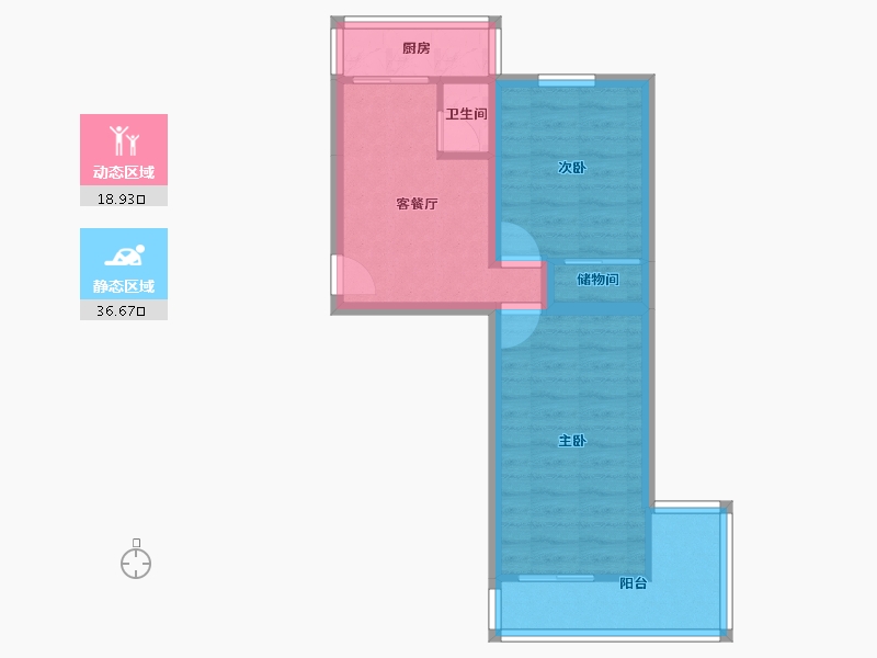 河北省-石家庄市-建明小区-48.79-户型库-动静分区