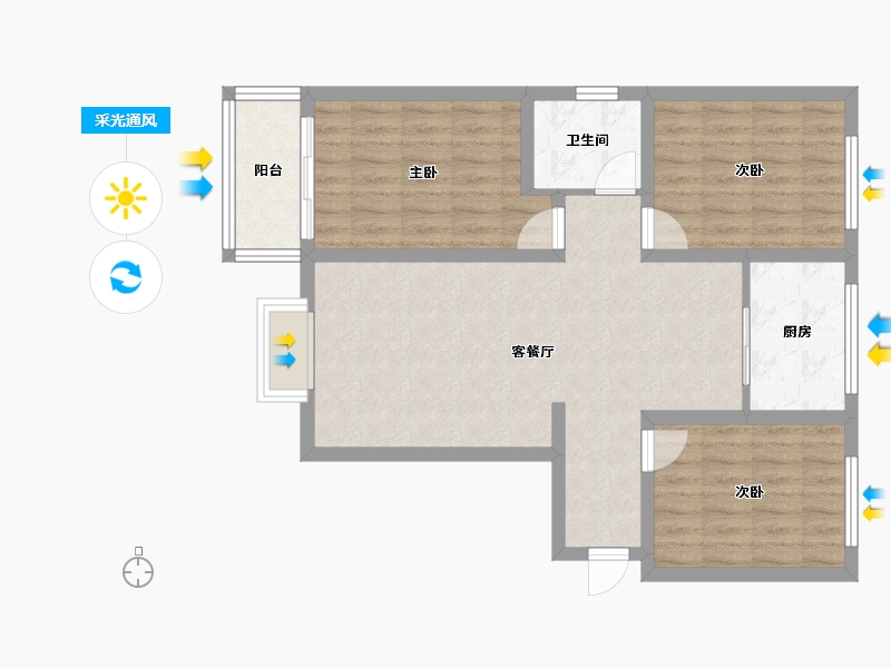 山西省-临汾市-晋-78.79-户型库-采光通风