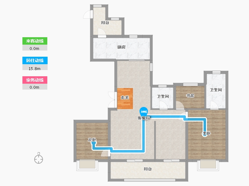 浙江省-宁波市-青樾府-114.01-户型库-动静线