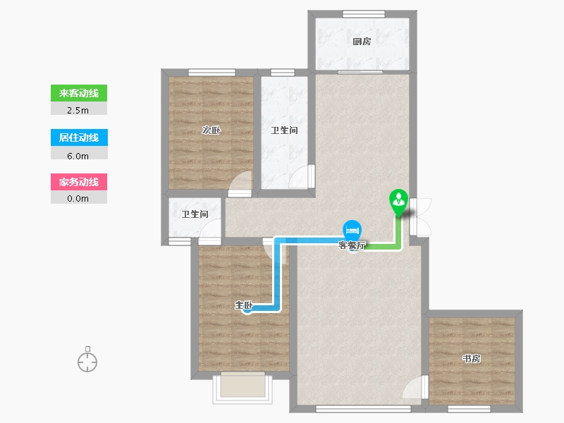 甘肃省-张掖市-馨隆熙苑-92.36-户型库-动静线