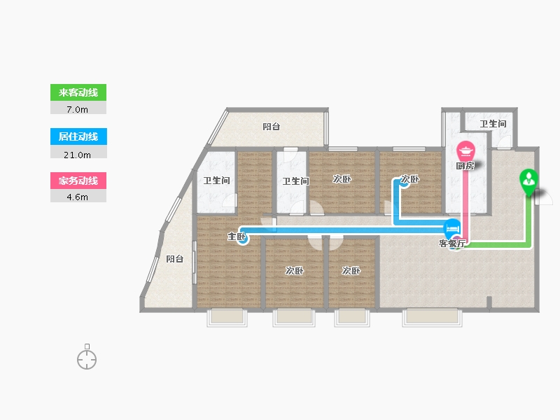 广西壮族自治区-南宁市-恒大苹果园-204.00-户型库-动静线