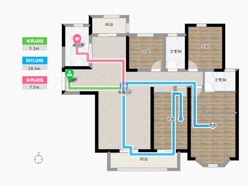 河南省-三门峡市-建业・森林半岛-122.68-户型库-动静线