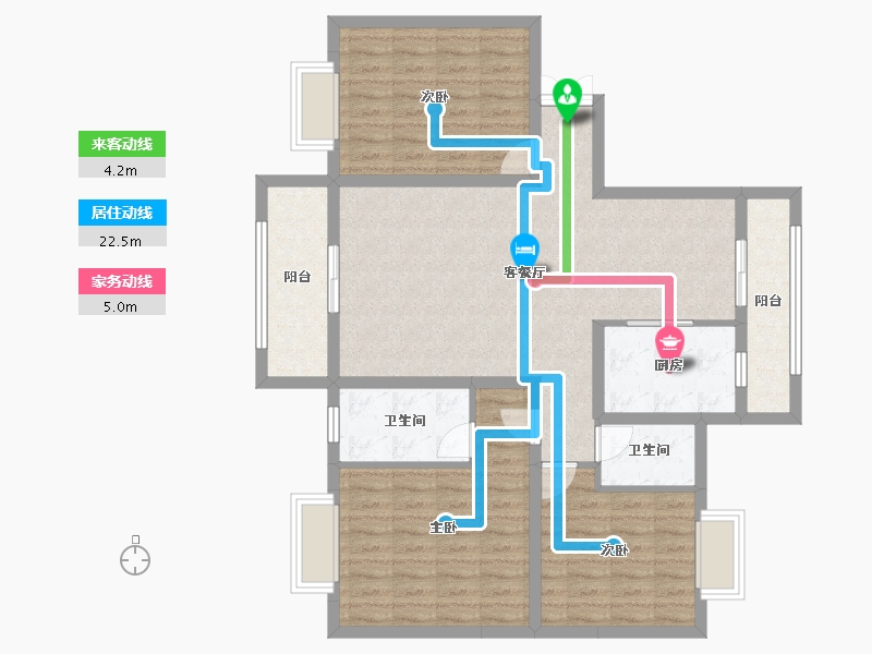 山西省-运城市-花园里-105.52-户型库-动静线