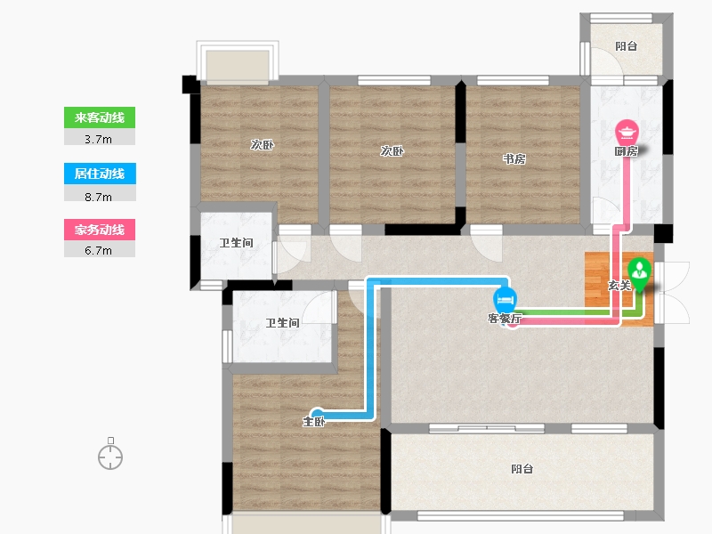 四川省-成都市-天府金融港-103.58-户型库-动静线