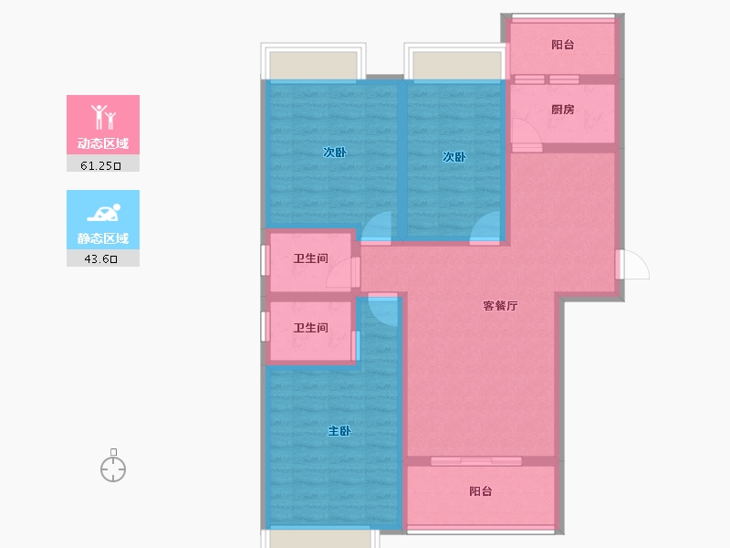 江西省-上饶市-凯旋・新世纪-92.30-户型库-动静分区