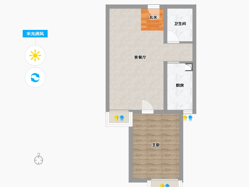 江苏省-南通市-京贸国际城-48.01-户型库-采光通风