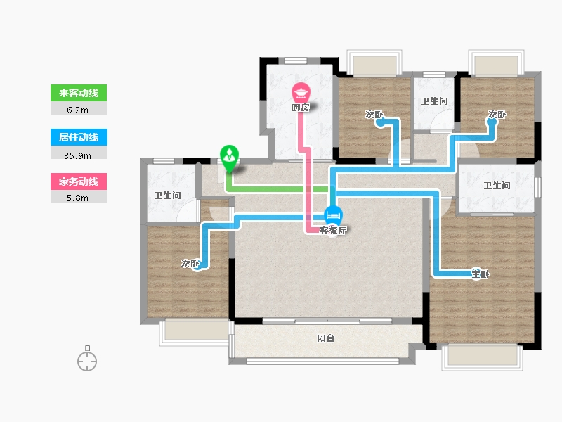 江苏省-南京市-建发央誉-135.00-户型库-动静线