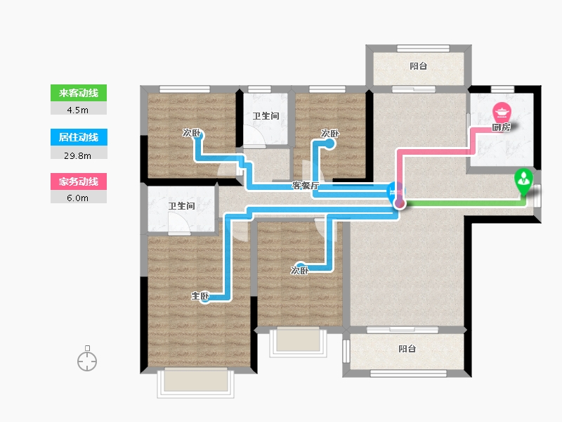 贵州省-毕节市-奥园广场-106.99-户型库-动静线