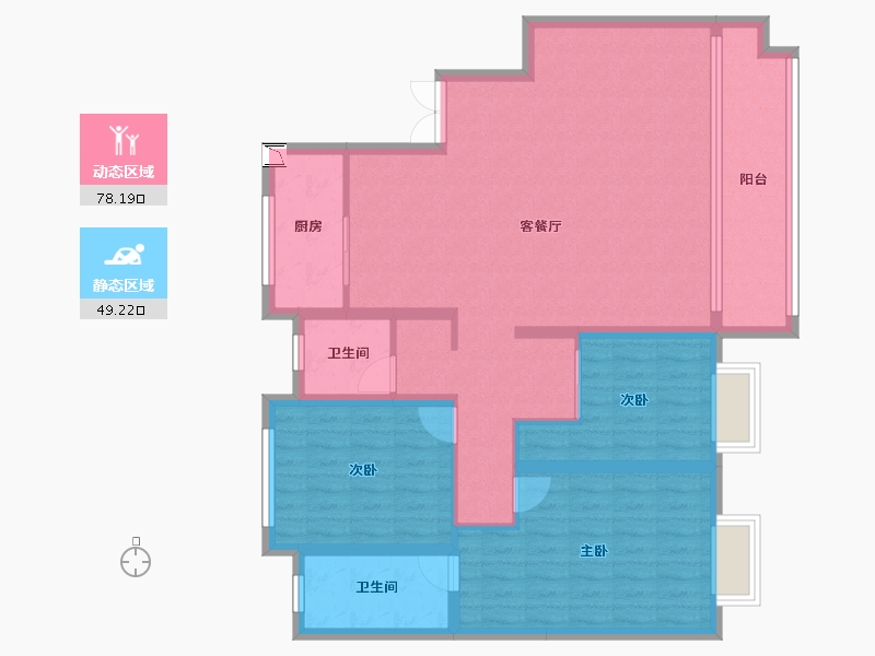 陕西省-西安市-大华樾境-115.60-户型库-动静分区