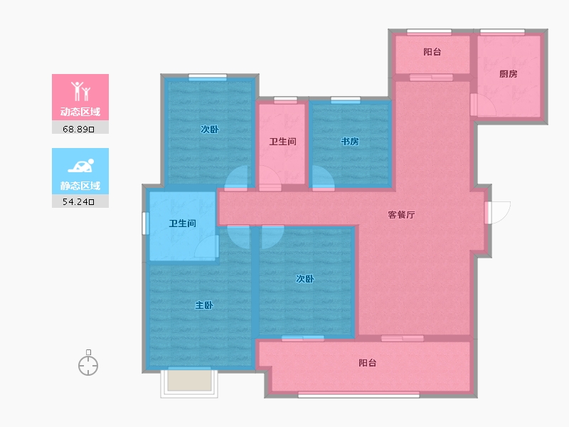 河南省-安阳市-建业桂圆二期二批-109.00-户型库-动静分区