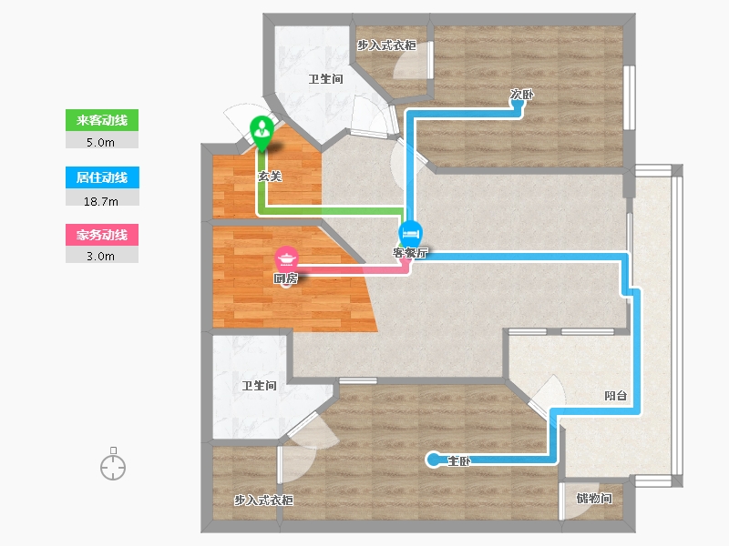 Florida-Broward-Ocean Reef at Seawalk Pointe Apartments-88.79-户型库-动静线