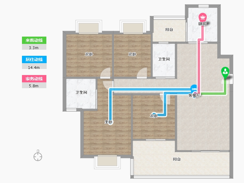 广东省-中山市-丽豪花园-122.30-户型库-动静线