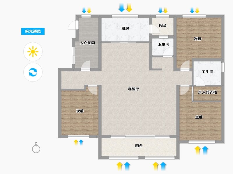 山东省-日照市-城市印象-126.00-户型库-采光通风