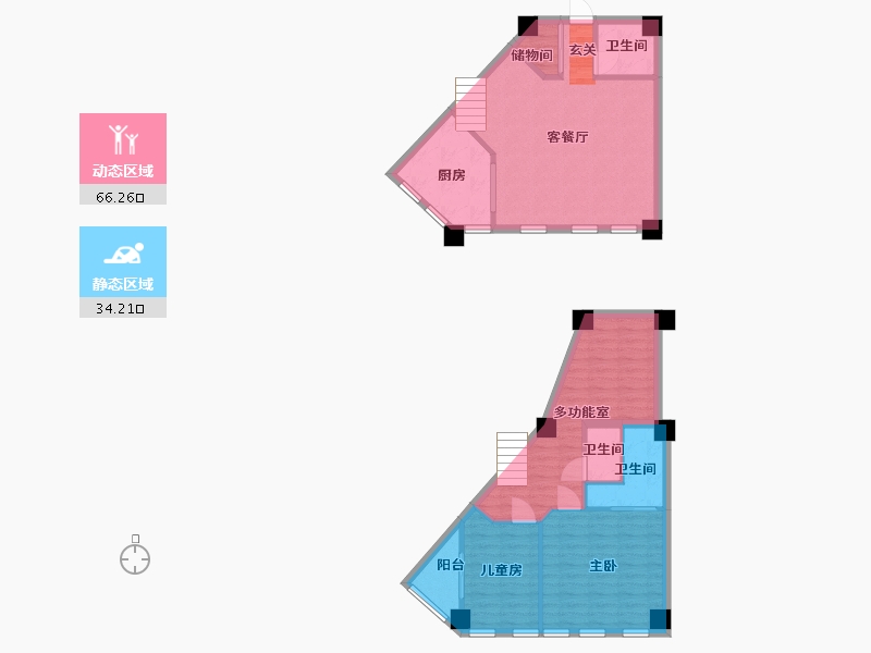 湖北省-武汉市-四新中央生活区-89.24-户型库-动静分区