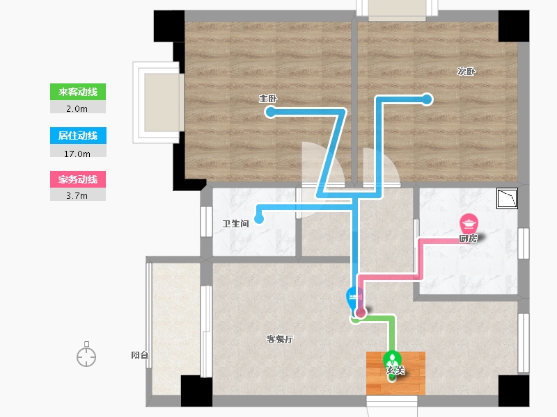 福建省-福州市-中庚・东金-52.93-户型库-动静线